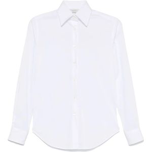 Mazzarelli, Dames, Blouses & Shirts, Wit, Maat: 2XS Katoen,