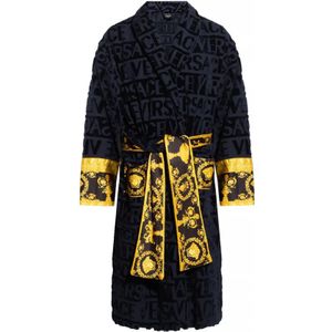 Versace, Heren, Nachtkleding & Lounge, Blauw, Maat: 2XL Katoen,