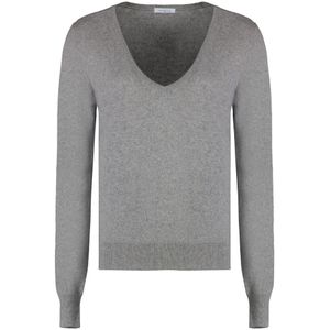 Malo, Dames, Truien, Grijs, Maat: M Kasjmier,