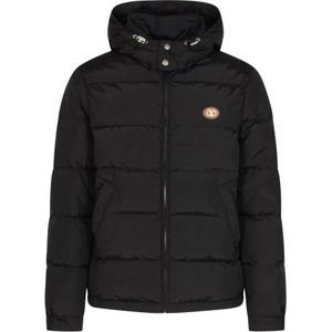 Valentino Garavani, Heren, Jassen, Zwart, Maat: L Leer,