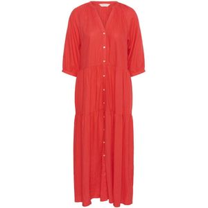 Part Two, Dames, Jurken, Rood, Maat: 3XL Linnen,