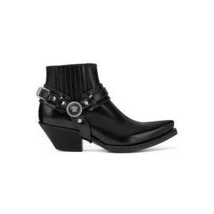 Versace Platte schoenen met Medusa Head Motif , Black , Dames , Maat: 37 EU