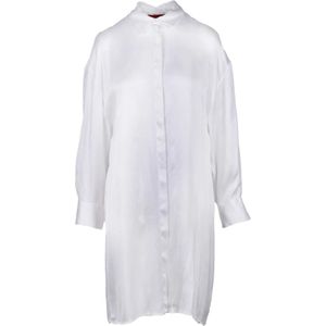 Wild Cashmere, Dames, Jurken, Wit, Maat: M Zijde,