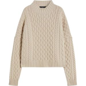 Max Mara, Dames, Truien, Beige, Maat: XS Wol,