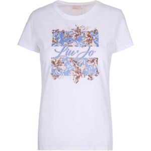 Liu Jo, Dames, Tops, Wit, Maat: XS Katoen,