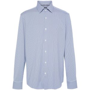 Hugo, Heren, Overhemden, Blauw, Maat: M Polyamide,
