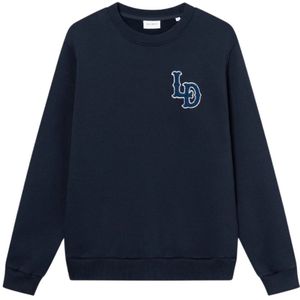 Les Deux, Heren, Sweatshirts & Hoodies, Blauw, Maat: S Katoen,