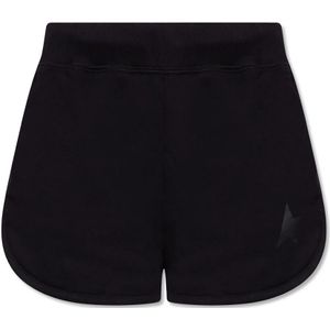 Golden Goose, Dames, Korte broeken, Zwart, Maat: L Katoen,