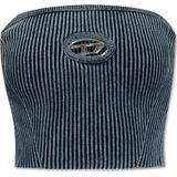 Diesel - Ribbed M-Clarksvillex-C Top - Blauw - Dames - Katoen