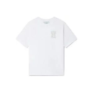 Casablanca Pastel Tennis T-shirt , White , Heren , Maat: S