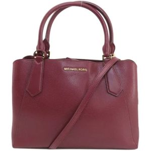 Michael Kors Pre-owned, Dames, Pre-owned, Rood, Maat: ONE Size Leer,