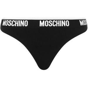 Moschino, Dames, Ondergoed, Zwart, Maat: S Katoen,