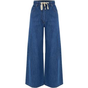 Kocca, Dames, Jeans, Blauw, Maat: L Denim,