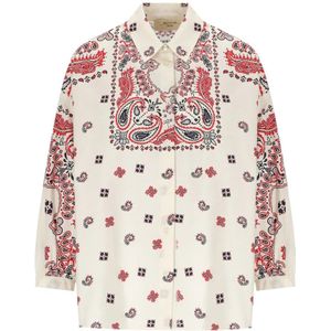 Weekend Max Mara, Dames, Blouses & Shirts, Veelkleurig, Maat: S Katoen,