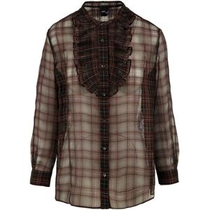 Aspesi, Dames, Blouses & Shirts, Bruin, Maat: S