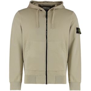 Stone Island, Heren, Sweatshirts & Hoodies, Beige, Maat: L