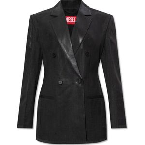 Diesel, Dames, Jassen, Zwart, Maat: XS Wol,