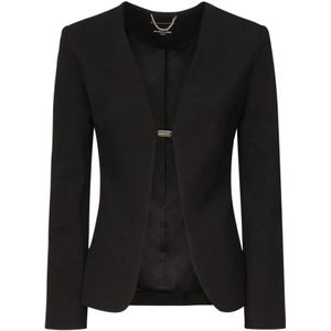 Guess, Dames, Jassen, Zwart, Maat: 2XS Nylon,