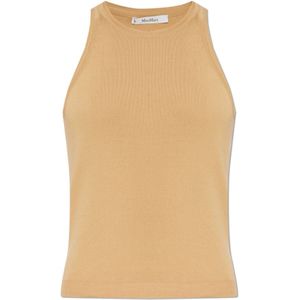 Max Mara, Dames, Tops, Beige, Maat: S Katoen,