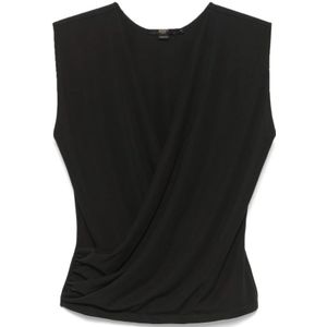 Seventy, Dames, Tops, Zwart, Maat: S Poliester,
