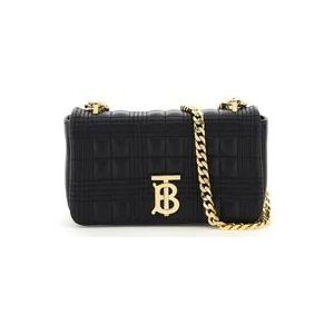 Burberry Moderne Cross Body Tas met Gewatteerd Patroon , Black , Dames , Maat: ONE Size