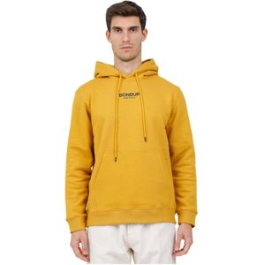 Dondup, Heren, Sweatshirts & Hoodies, Geel, Maat: XL Katoen,