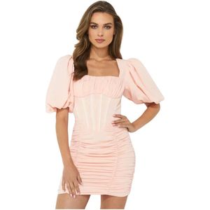 Marianna Senchina, Dames, Jurken, Oranje, Maat: XS Leer,