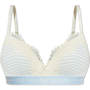 Emporio Armani, Dames, Ondergoed, Blauw, Maat: S Poliester,