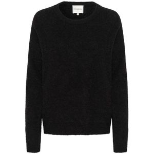 My Essential Wardrobe - Zwarte Gebreide Pullover - Dames - Wol
