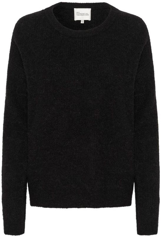My Essential Wardrobe - Zwarte Gebreide Pullover - Dames - Wol