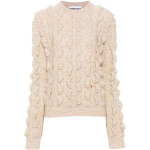 Moschino, Dames, Truien, Beige, Maat: S