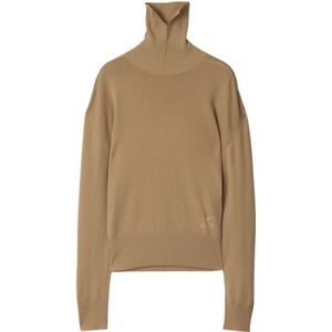 Burberry, Dames, Truien, Bruin, Maat: L Wol,