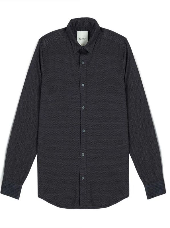 Lyle & Scott, Heren, Overhemden, Blauw, Maat: XS