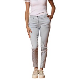 Mason's, Dames, Broeken, Blauw, Maat: 3XS Satijn,