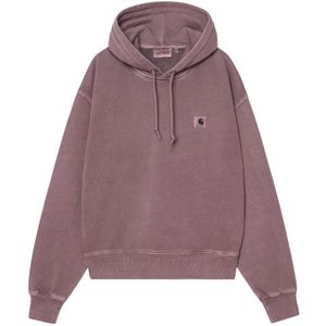 Carhartt Wip, Dames, Sweatshirts & Hoodies, Roze, Maat: S Katoen,