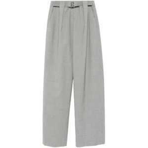 Ermanno Scervino, Dames, Broeken, Grijs, Maat: XS Wol,