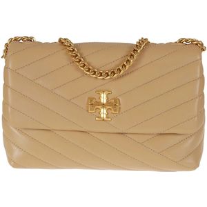 Tory Burch, Dames, Tassen, Beige, Maat: ONE Size Leer,