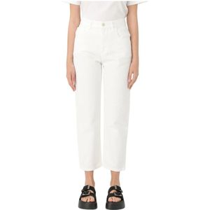 Moncler, Dames, Jeans, Wit, Maat: XS Katoen,
