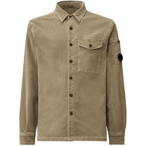 C.p. Company, Heren, Jassen, Beige, Maat: L Corduroy,