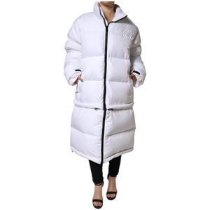 Dolce & Gabbana - Oversized Long Puffer Jacket - Witte Winterjas