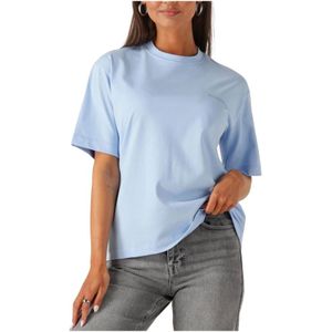 Modström, Dames, Tops, Blauw, Maat: M Linnen,