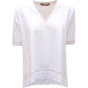 D.Exterior, Dames, Tops, Wit, Maat: S Jersey,