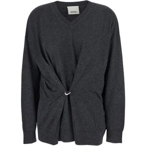 Isabel Marant, Dames, Truien, Grijs, Maat: XS