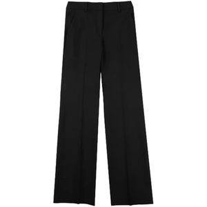 Incotex, Dames, Broeken, Zwart, Maat: S Gabardine,