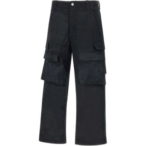 Purple Brand, Heren, Broeken, Zwart, Maat: L Katoen,