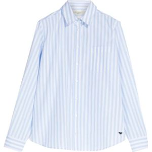 Max Mara, Dames, Blouses & Shirts, Blauw, Maat: 2XS Katoen,