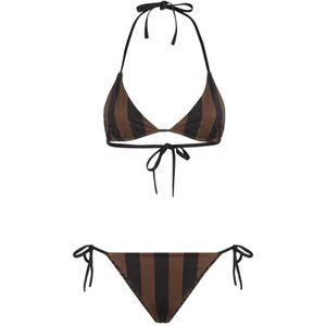 Fendi, Dames, Badkleding, Veelkleurig, Maat: M Polyamide,