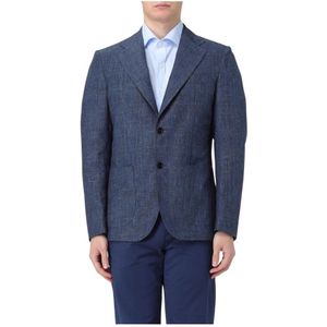 Fay, Heren, Jassen, Blauw, Maat: XL Katoen,