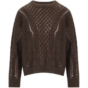 Twinset, Dames, Truien, Bruin, Maat: M Wol,