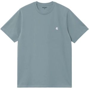Carhartt Wip, Heren, Tops, Blauw, Maat: M Katoen,